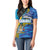 Bahamas Independence Day Women Polo Shirt National Flag Style with Blue Marlin and Emblem