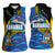 Bahamas Independence Day Women Sleeveless Polo Shirt National Flag Style with Blue Marlin and Emblem