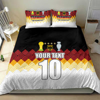 Custom Germany Football Bedding Set Die Mannschaft Championship Titles World and Euro - Wonder Print Shop