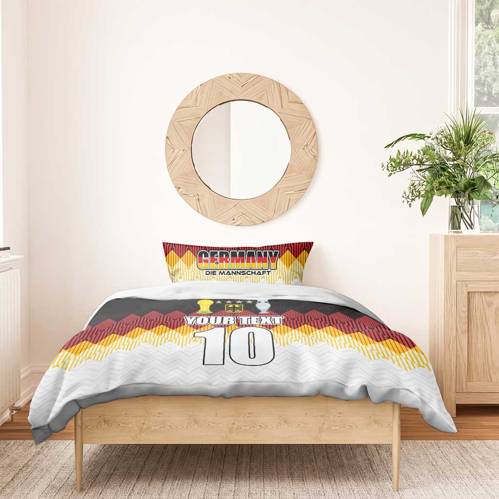 Custom Germany Football Bedding Set Die Mannschaft Championship Titles World and Euro - Wonder Print Shop