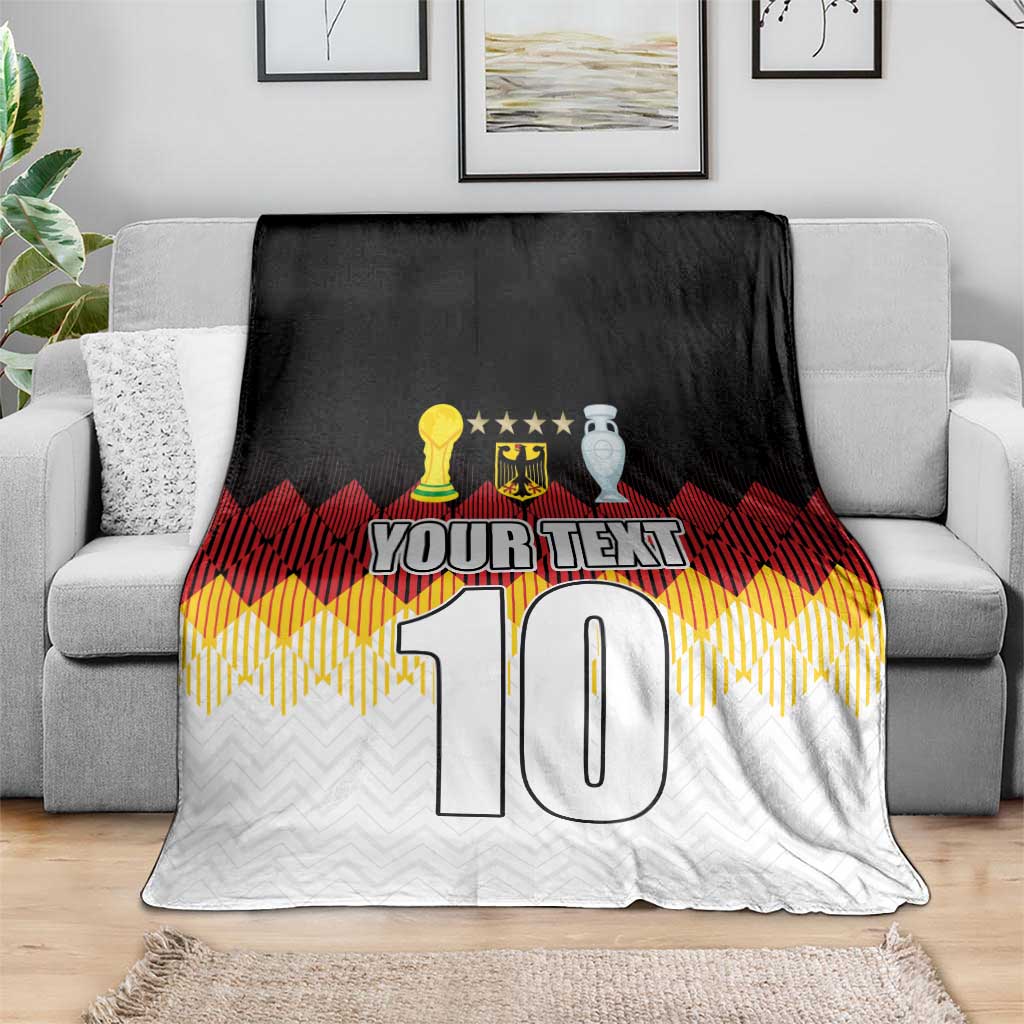 Custom Germany Football Blanket Die Mannschaft Championship Titles World and Euro