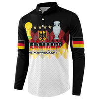 Custom Germany Football Button Sweatshirt Die Mannschaft Championship Titles World and Euro - Wonder Print Shop