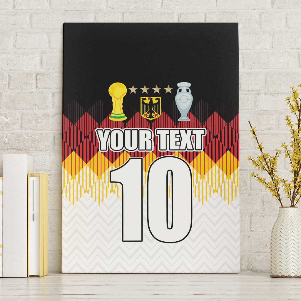Custom Germany Football Canvas Wall Art Die Mannschaft Championship Titles World and Euro - Wonder Print Shop