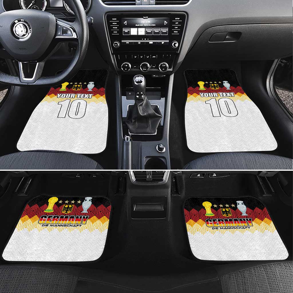 Custom Germany Football Car Mats Die Mannschaft Championship Titles World and Euro - Wonder Print Shop