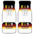 Custom Germany Football Car Mats Die Mannschaft Championship Titles World and Euro - Wonder Print Shop