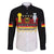 Custom Germany Football Family Matching Off The Shoulder Long Sleeve Dress and Hawaiian Shirt Die Mannschaft Championship Titles World and Euro - Wonder Print Shop