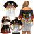 Custom Germany Football Family Matching Off Shoulder Short Dress and Hawaiian Shirt Die Mannschaft Championship Titles World and Euro - Wonder Print Shop