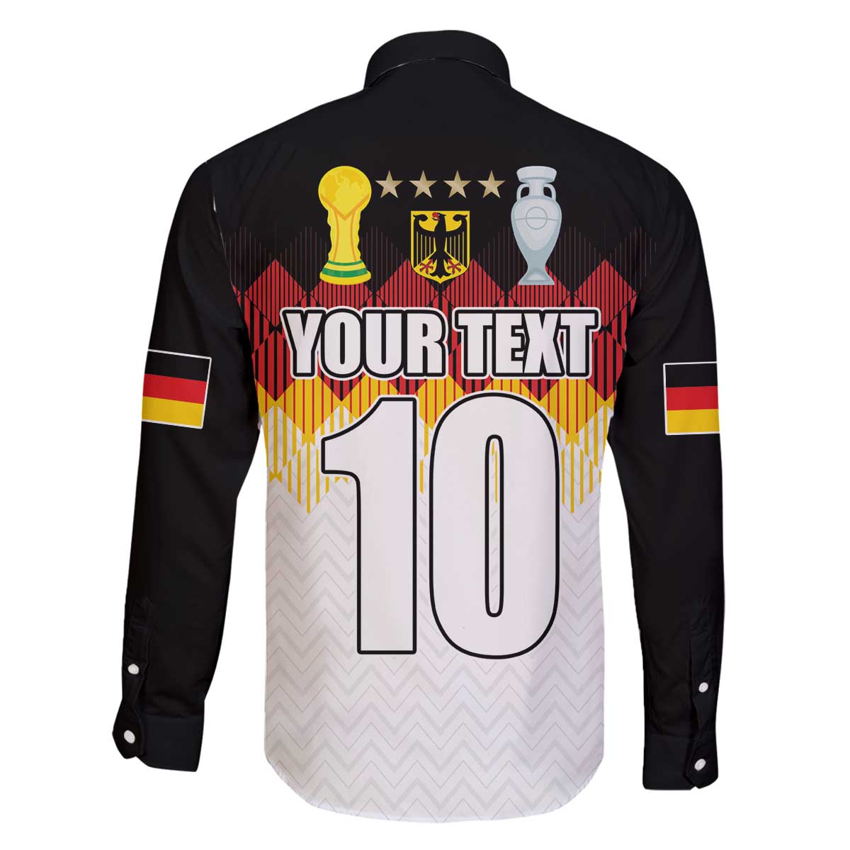Custom Germany Football Family Matching Off Shoulder Short Dress and Hawaiian Shirt Die Mannschaft Championship Titles World and Euro - Wonder Print Shop