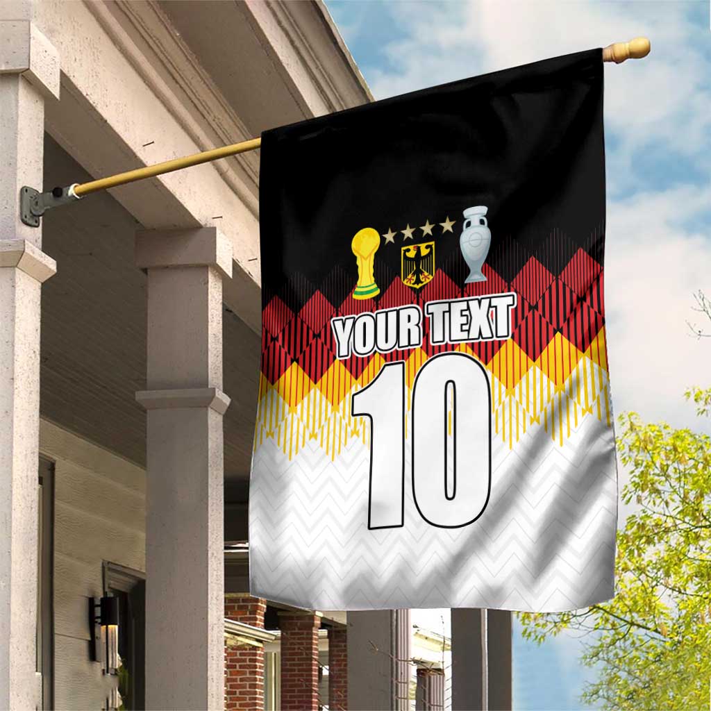 Custom Germany Football Garden Flag Die Mannschaft Championship Titles World and Euro - Wonder Print Shop