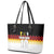 Custom Germany Football Leather Tote Bag Die Mannschaft Championship Titles World and Euro - Wonder Print Shop
