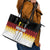 Custom Germany Football Leather Tote Bag Die Mannschaft Championship Titles World and Euro - Wonder Print Shop