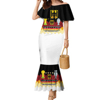 Custom Germany Football Mermaid Dress Die Mannschaft Championship Titles World and Euro - Wonder Print Shop
