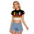 Custom Germany Football Raglan Cropped T Shirt Die Mannschaft Championship Titles World and Euro - Wonder Print Shop