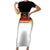 Custom Germany Football Short Sleeve Bodycon Dress Die Mannschaft Championship Titles World and Euro - Wonder Print Shop