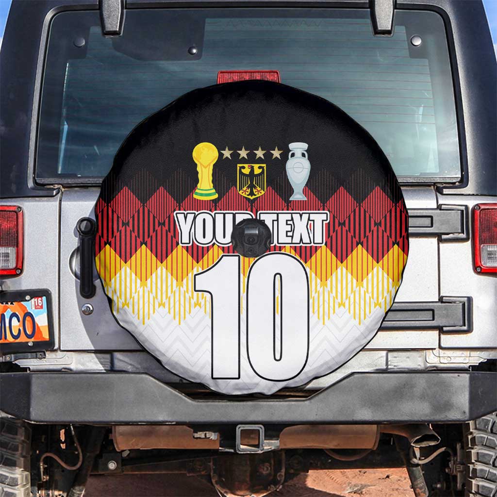 Custom Germany Football Spare Tire Cover Die Mannschaft Championship Titles World and Euro - Wonder Print Shop