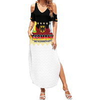 Custom Germany Football Summer Maxi Dress Die Mannschaft Championship Titles World and Euro - Wonder Print Shop