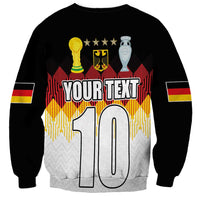 Custom Germany Football Sweatshirt Die Mannschaft Championship Titles World and Euro - Wonder Print Shop