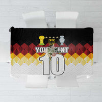 Custom Germany Football Tablecloth Die Mannschaft Championship Titles World and Euro - Wonder Print Shop