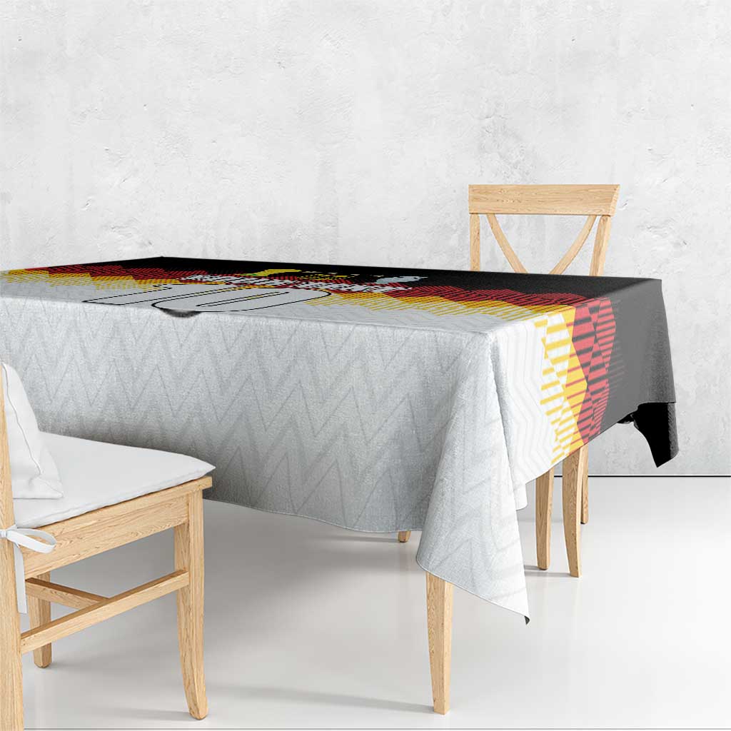 Custom Germany Football Tablecloth Die Mannschaft Championship Titles World and Euro - Wonder Print Shop