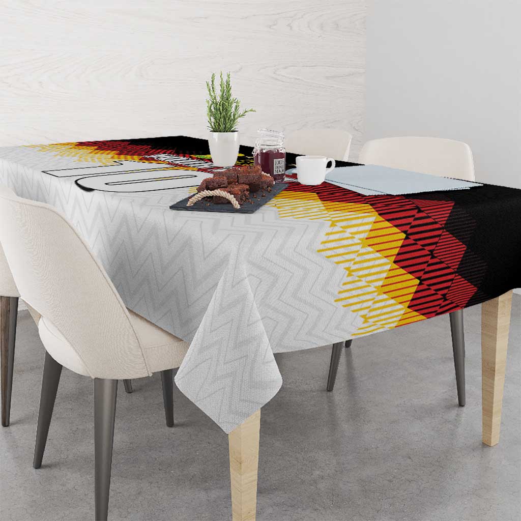 Custom Germany Football Tablecloth Die Mannschaft Championship Titles World and Euro - Wonder Print Shop