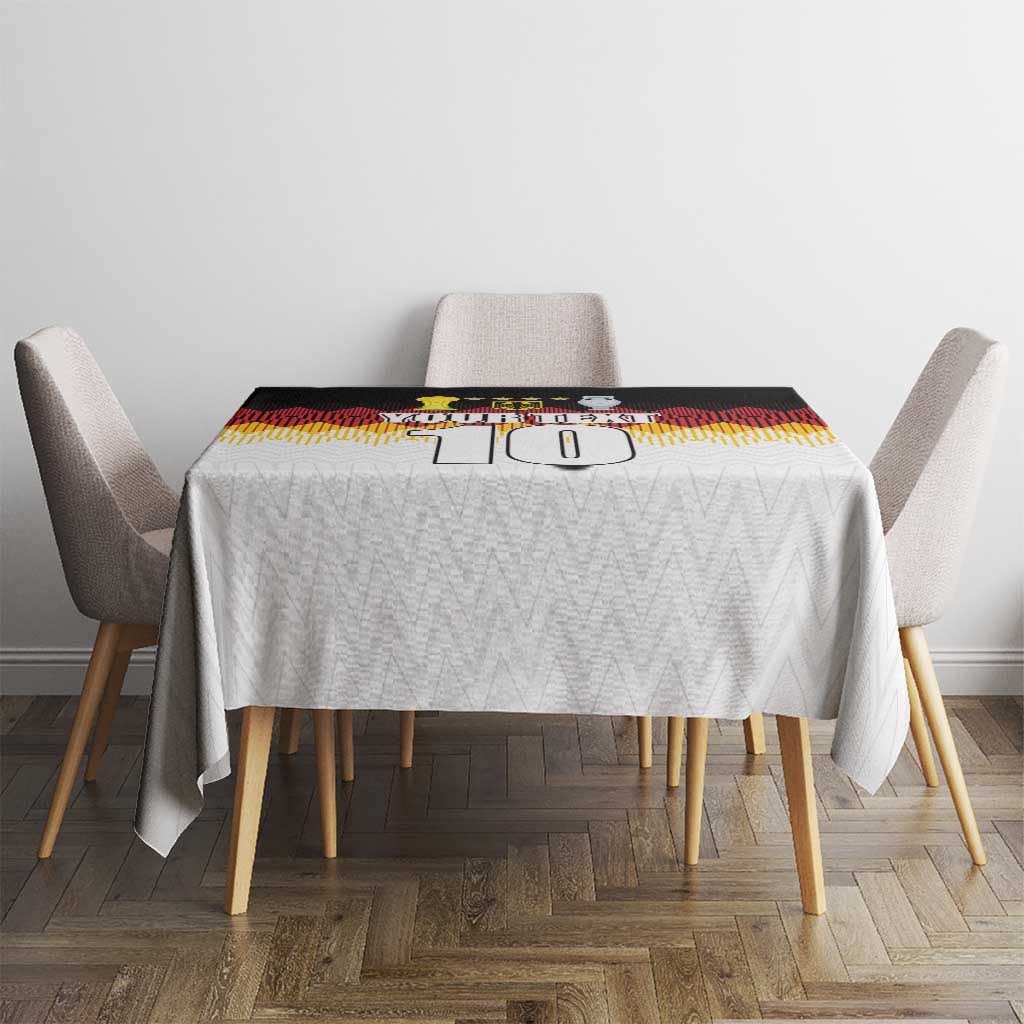 Custom Germany Football Tablecloth Die Mannschaft Championship Titles World and Euro - Wonder Print Shop