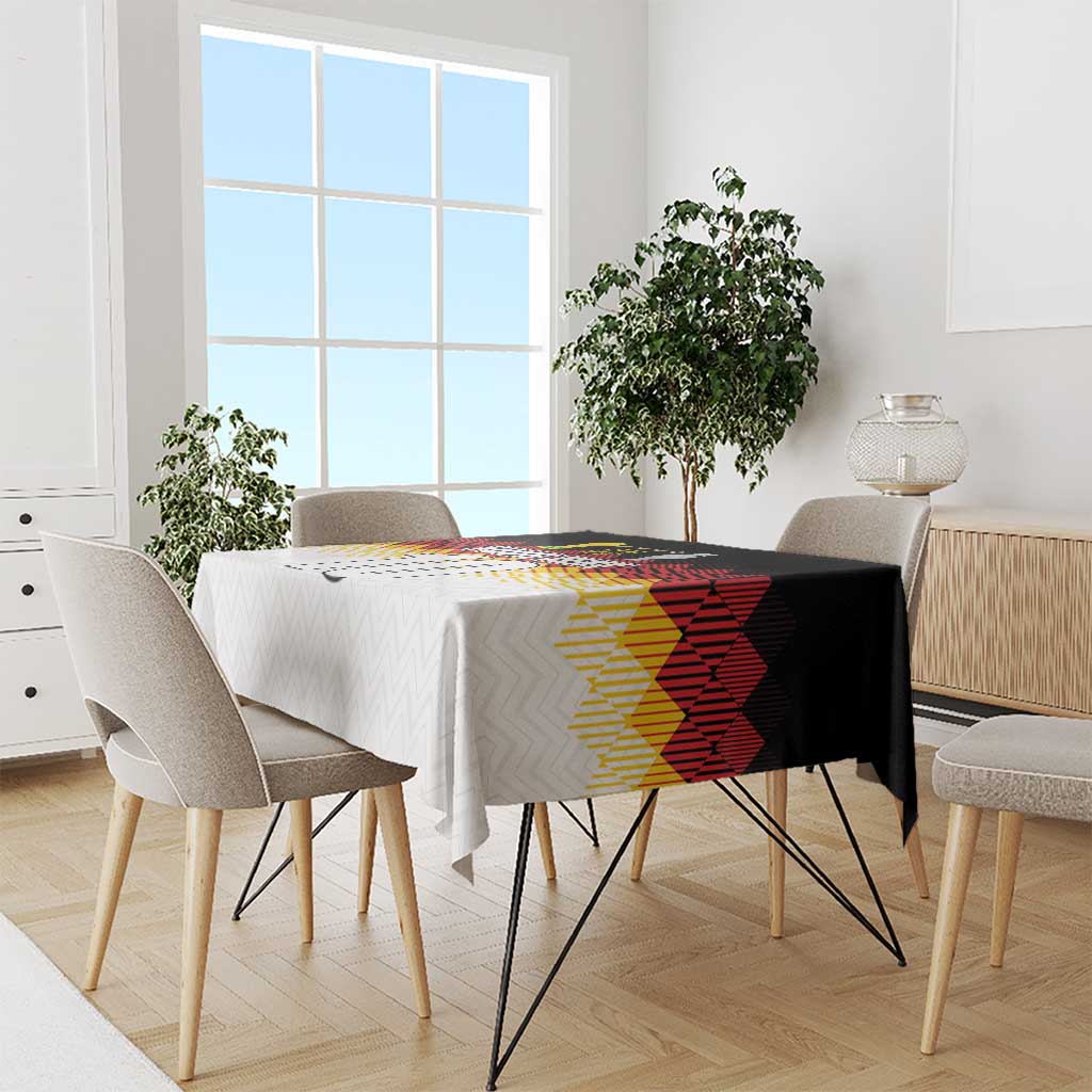 Custom Germany Football Tablecloth Die Mannschaft Championship Titles World and Euro - Wonder Print Shop