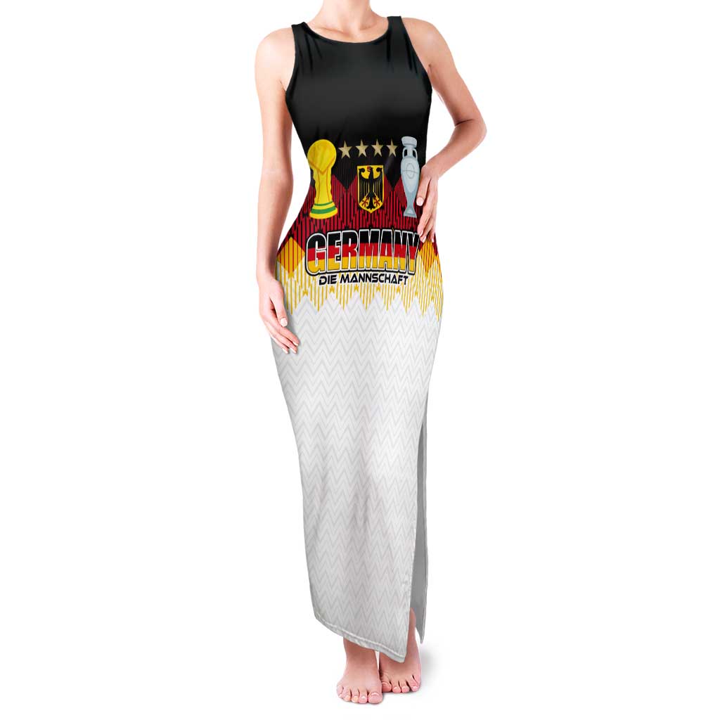 Custom Germany Football Tank Maxi Dress Die Mannschaft Championship Titles World and Euro - Wonder Print Shop