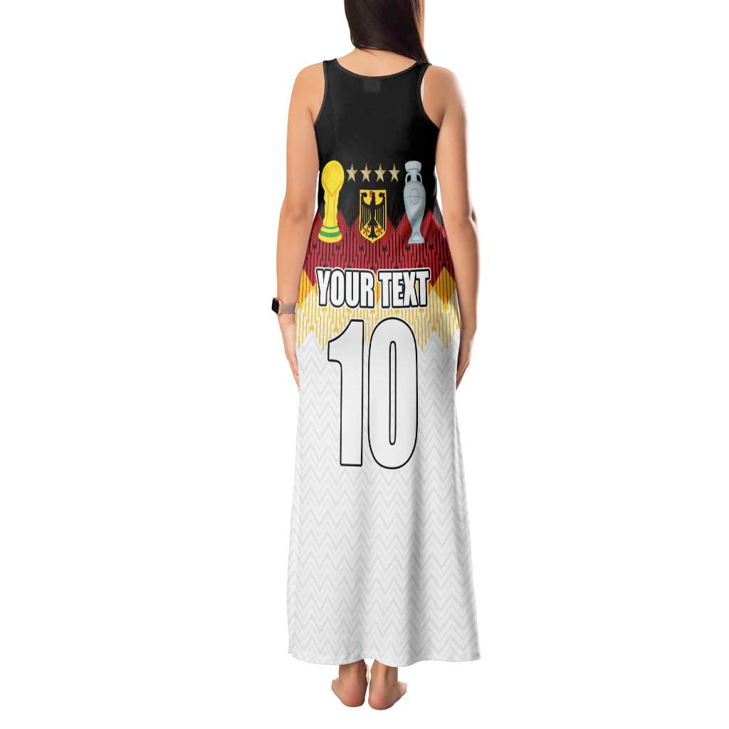 Custom Germany Football Tank Maxi Dress Die Mannschaft Championship Titles World and Euro - Wonder Print Shop