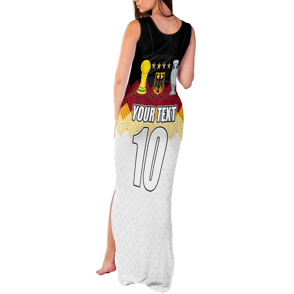 Custom Germany Football Tank Maxi Dress Die Mannschaft Championship Titles World and Euro - Wonder Print Shop