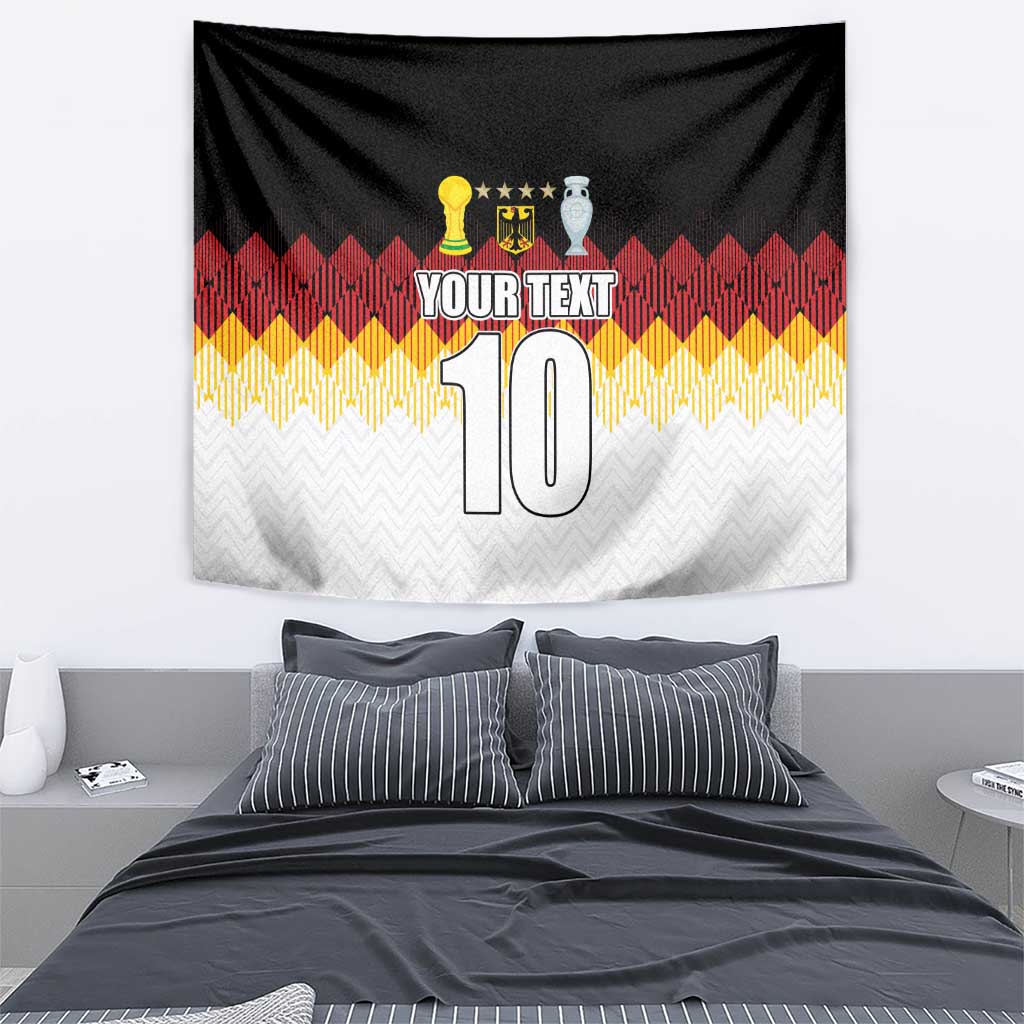 Custom Germany Football Tapestry Die Mannschaft Championship Titles World and Euro - Wonder Print Shop