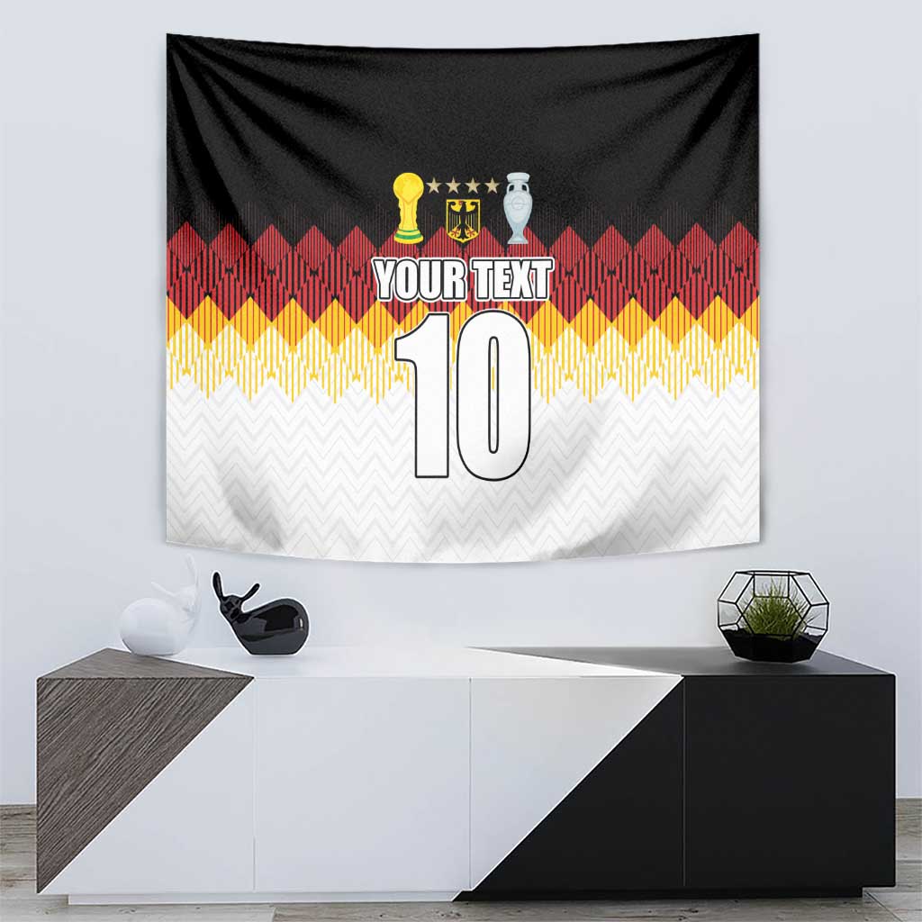 Custom Germany Football Tapestry Die Mannschaft Championship Titles World and Euro - Wonder Print Shop