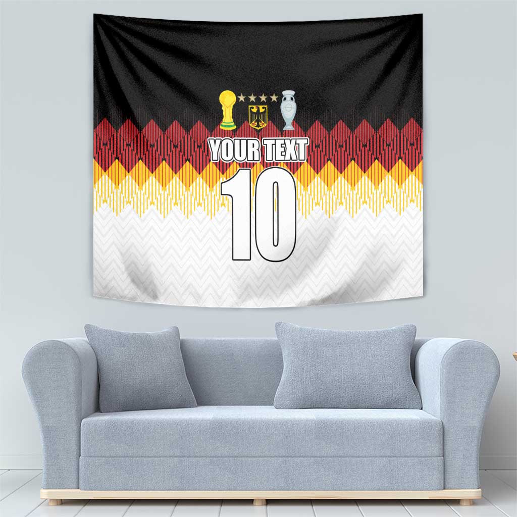 Custom Germany Football Tapestry Die Mannschaft Championship Titles World and Euro - Wonder Print Shop