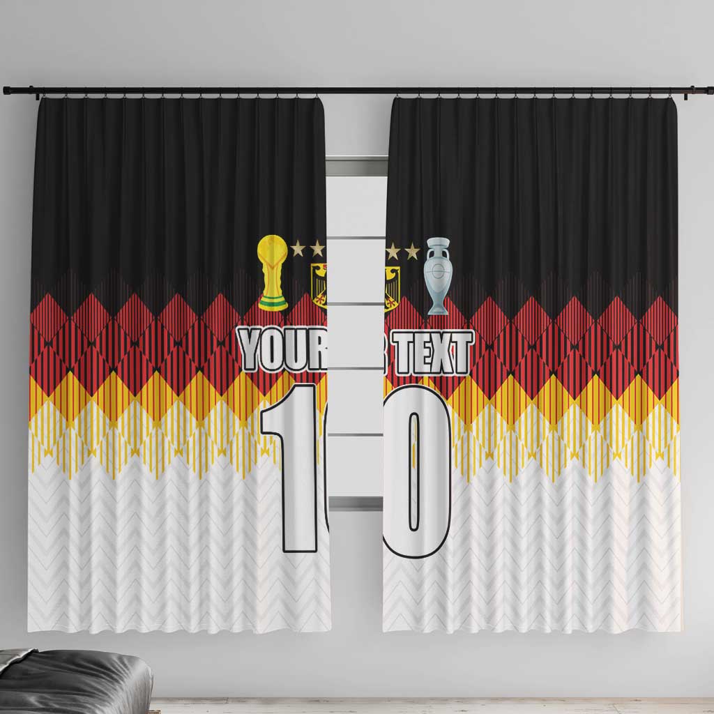 Custom Germany Football Window Curtain Die Mannschaft Championship Titles World and Euro - Wonder Print Shop