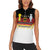 Custom Germany Football Women Sleeveless Polo Shirt Die Mannschaft Championship Titles World and Euro - Wonder Print Shop