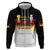 Custom Germany Football Zip Hoodie Die Mannschaft Championship Titles World and Euro - Wonder Print Shop