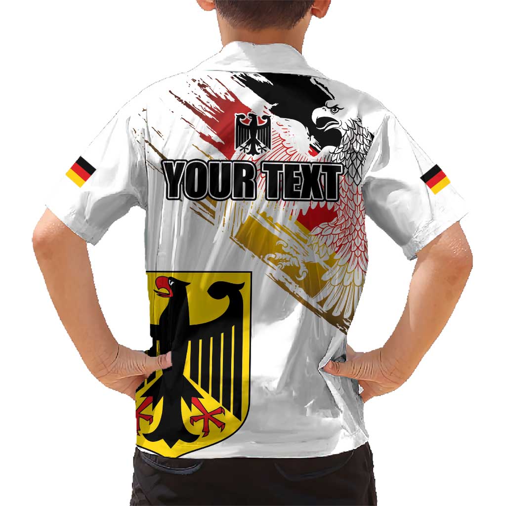 Personalised Germany Seal and Eagle Grunge Flag Hawaiian Shirt - Wonder Print Shop