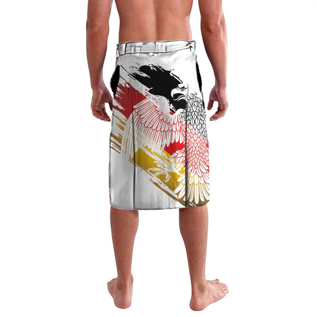 Personalised Germany Seal and Eagle Grunge Flag Lavalava - Wonder Print Shop