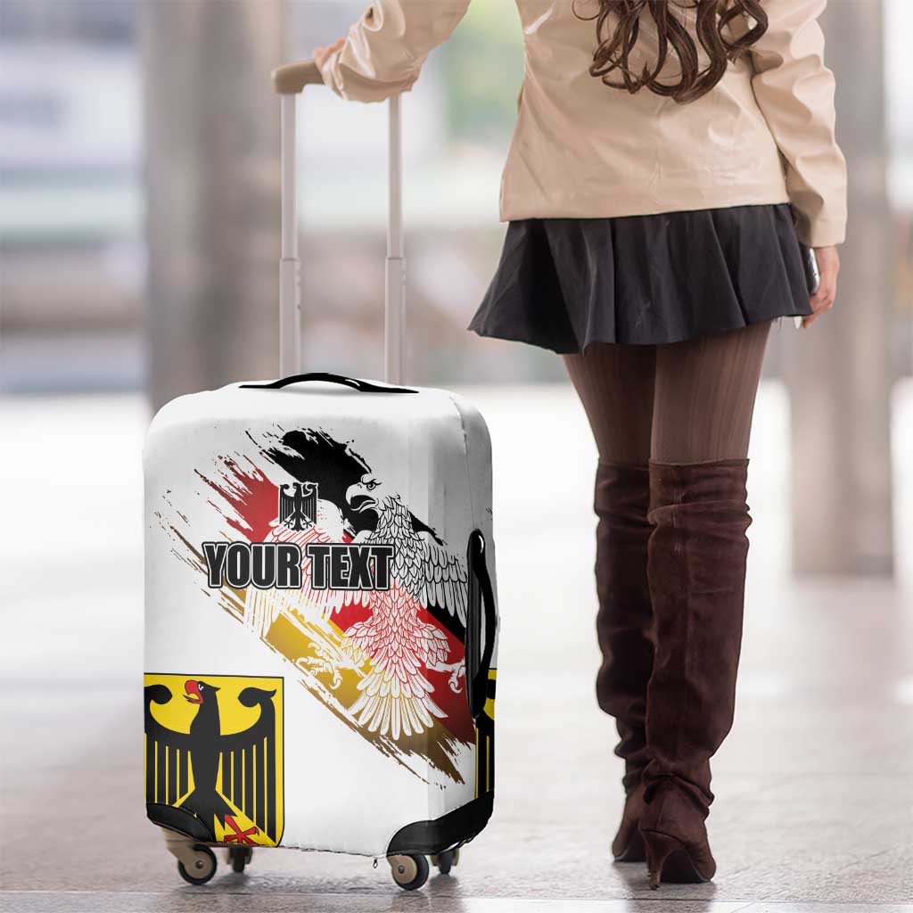 Personalised Germany Seal and Eagle Grunge Flag Luggage Cover - Wonder Print Shop