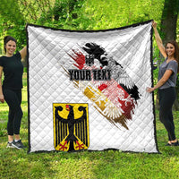 Personalised Germany Seal and Eagle Grunge Flag Quilt - Wonder Print Shop