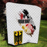 Personalised Germany Seal and Eagle Grunge Flag Quilt - Wonder Print Shop