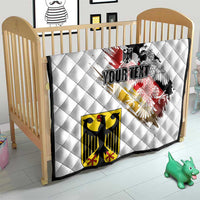 Personalised Germany Seal and Eagle Grunge Flag Quilt - Wonder Print Shop