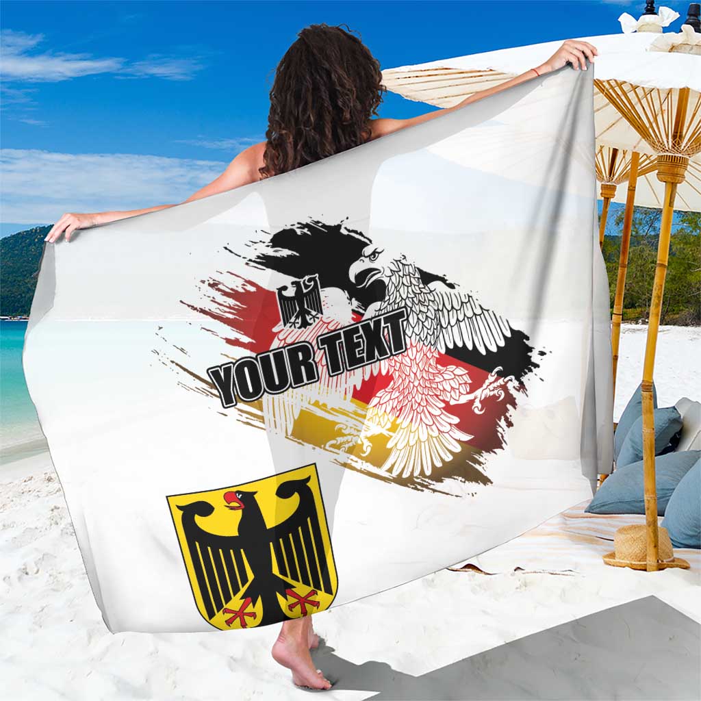 Personalised Germany Seal and Eagle Grunge Flag Sarong - Wonder Print Shop