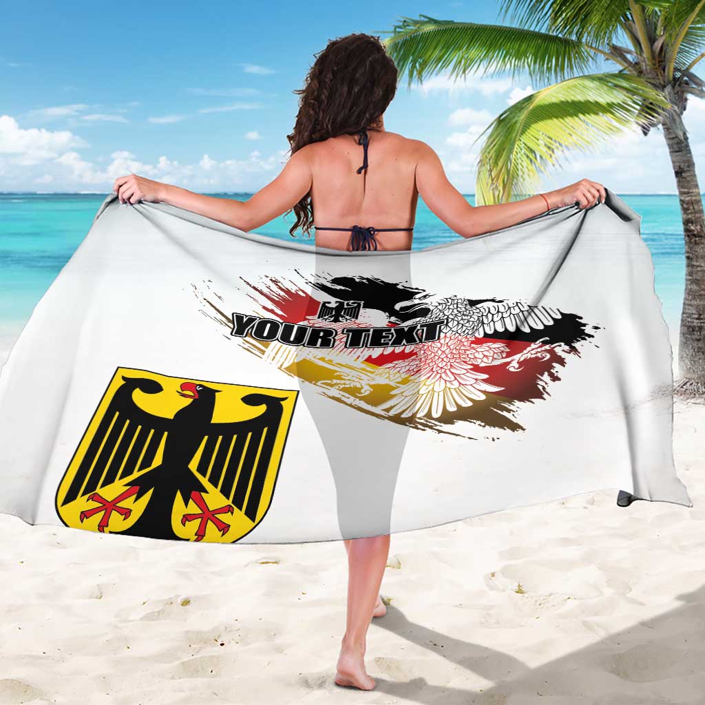 Personalised Germany Seal and Eagle Grunge Flag Sarong - Wonder Print Shop