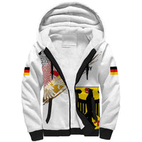 Personalised Germany Seal and Eagle Grunge Flag Sherpa Hoodie - Wonder Print Shop
