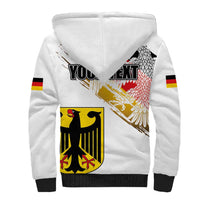 Personalised Germany Seal and Eagle Grunge Flag Sherpa Hoodie - Wonder Print Shop