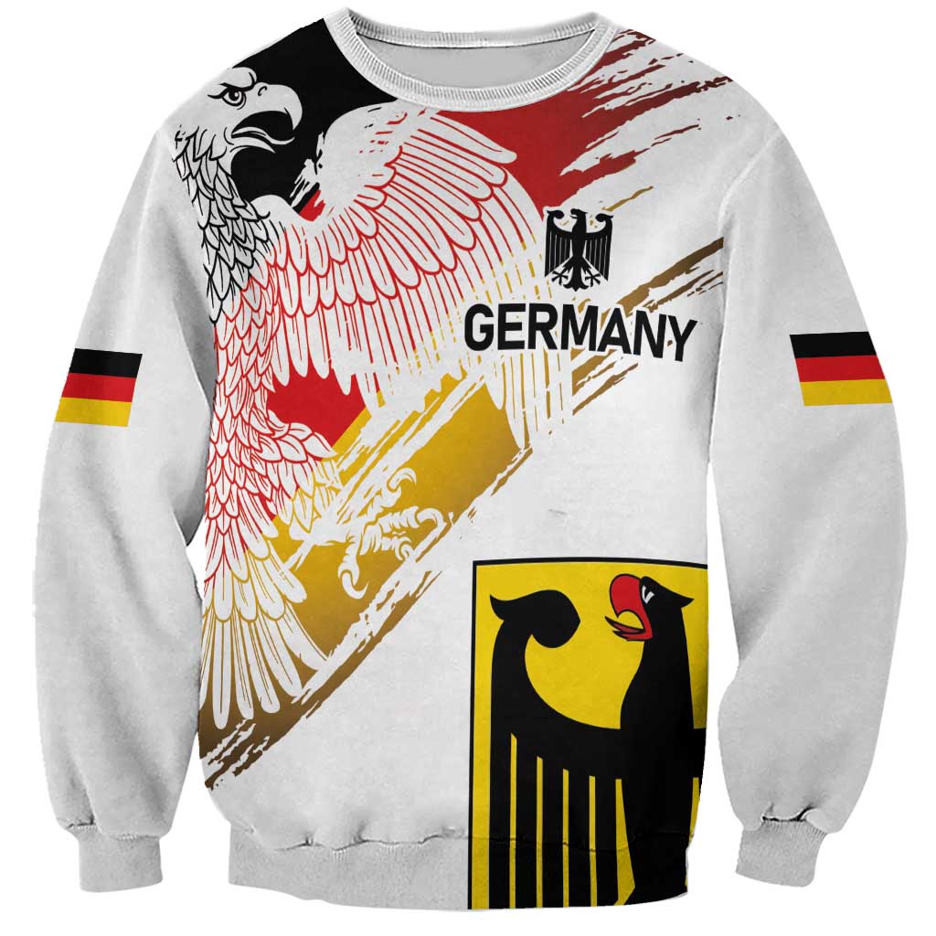 Personalised Germany Seal and Eagle Grunge Flag Sweatshirt - Wonder Print Shop