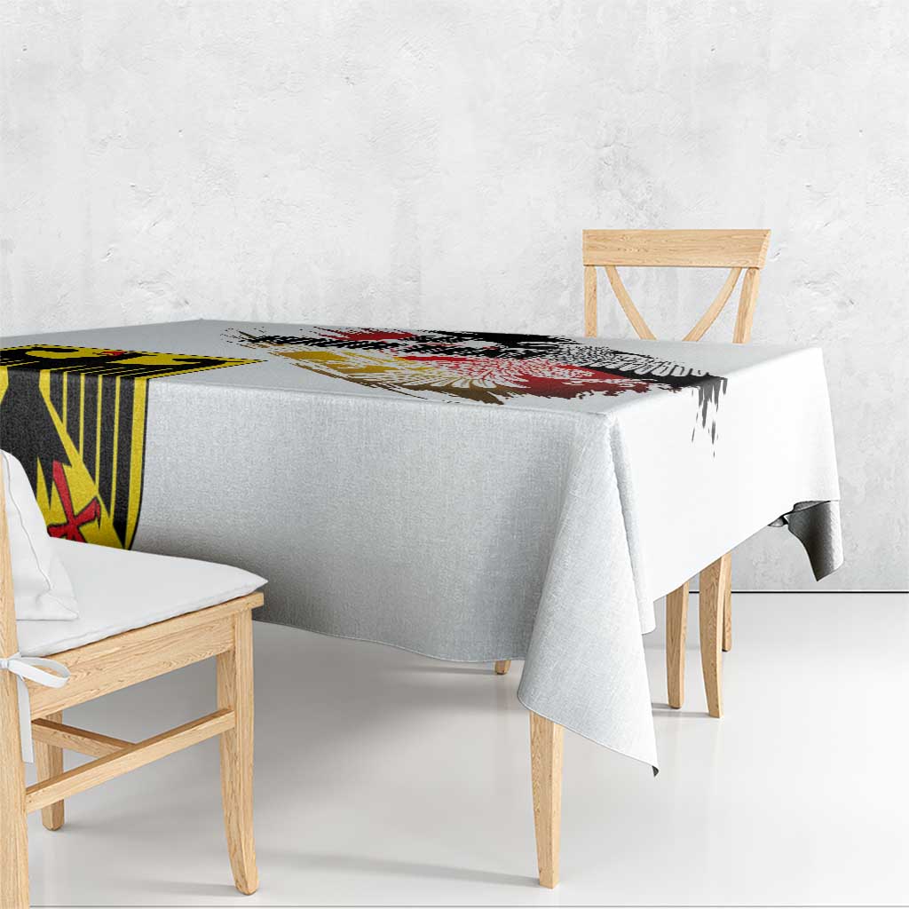 Personalised Germany Seal and Eagle Grunge Flag Tablecloth - Wonder Print Shop