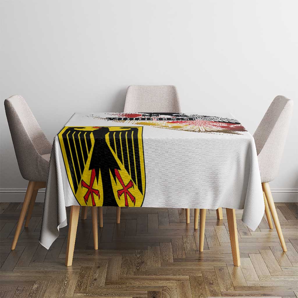 Personalised Germany Seal and Eagle Grunge Flag Tablecloth - Wonder Print Shop