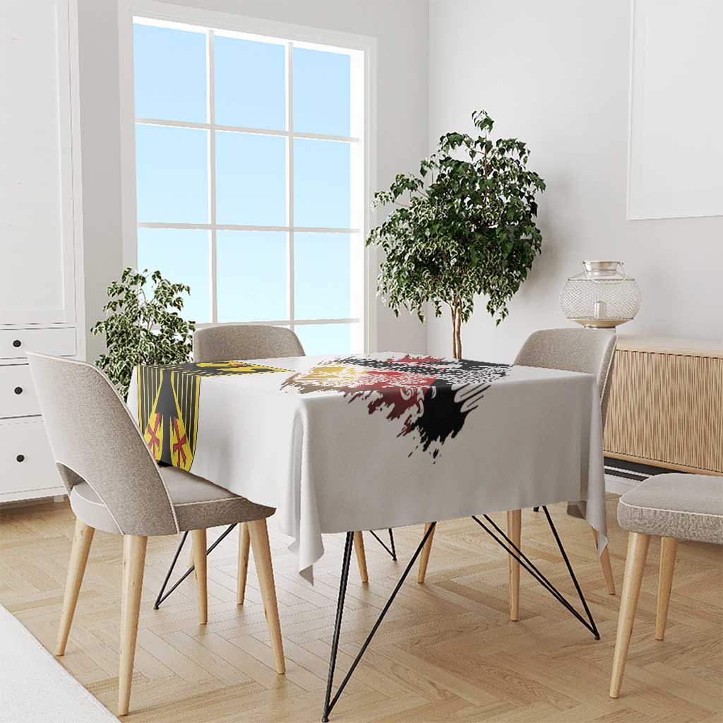 Personalised Germany Seal and Eagle Grunge Flag Tablecloth - Wonder Print Shop