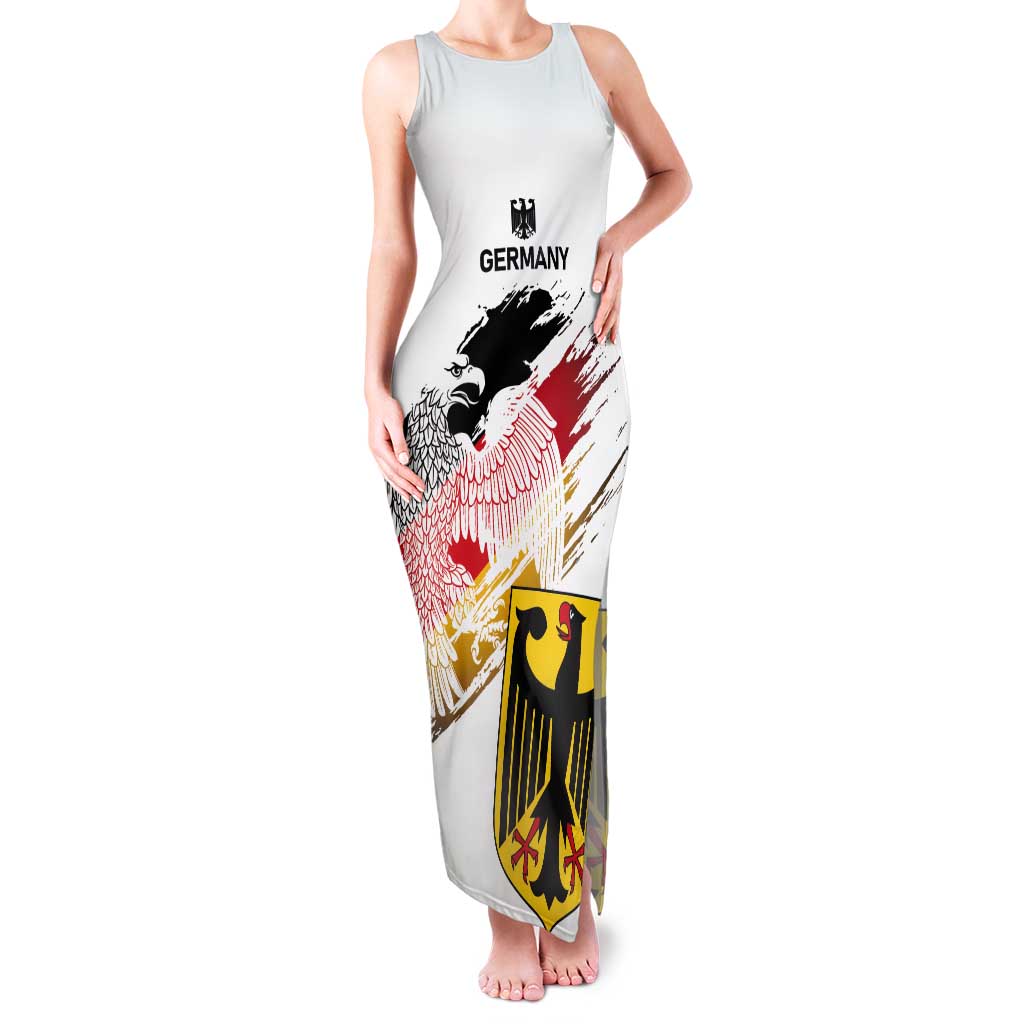 Personalised Germany Seal and Eagle Grunge Flag Tank Maxi Dress - Wonder Print Shop